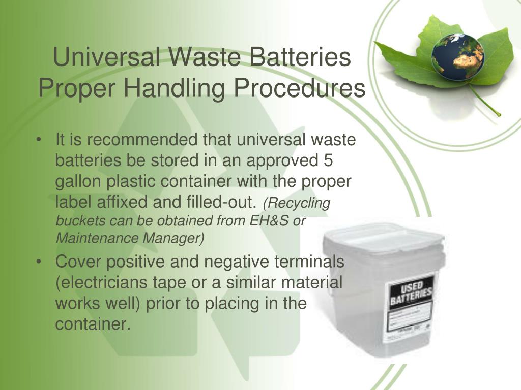 PPT Universal Waste Training PowerPoint Presentation, free download ID3103122