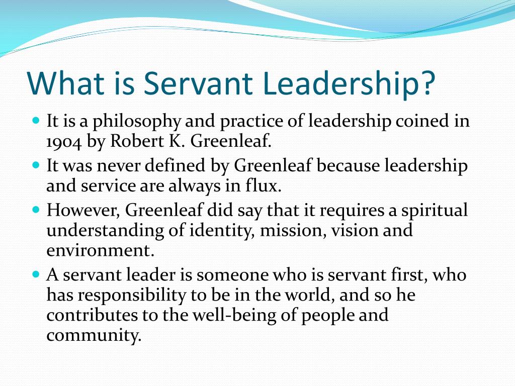 what is a servant leader essay