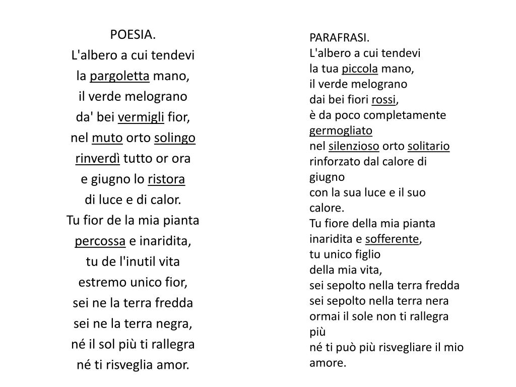 PPT - Pianto antico (Giosuè Carducci). PowerPoint Presentation, free  download - ID:3103289