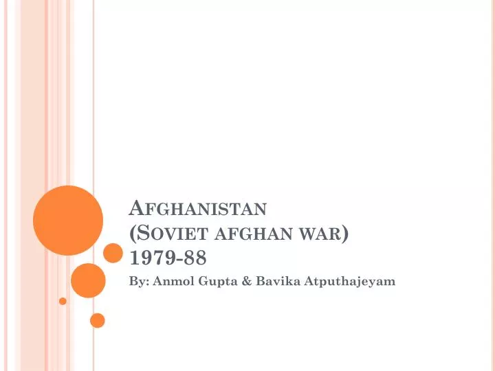 afghanistan soviet afghan war 1979 88 n.