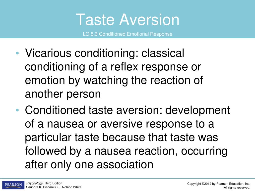 taste aversion psychology