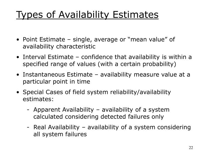 ppt systems availability concepts