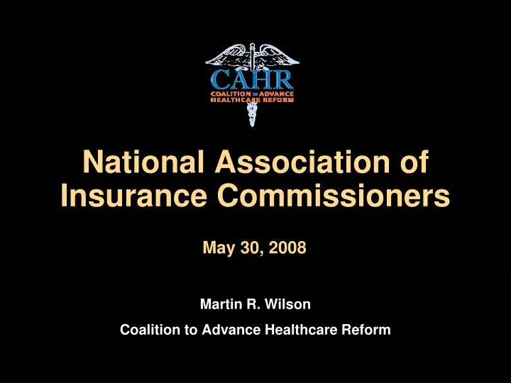 PPT - National Association Of Insurance Commissioners PowerPoint ...