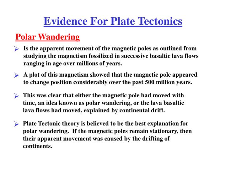 PPT Evidence For Plate Tectonics PowerPoint Presentation ID3105546