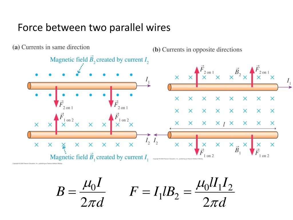 Magnetic Force Between Two Parallel Wires Calculator at Rene Clapp blog