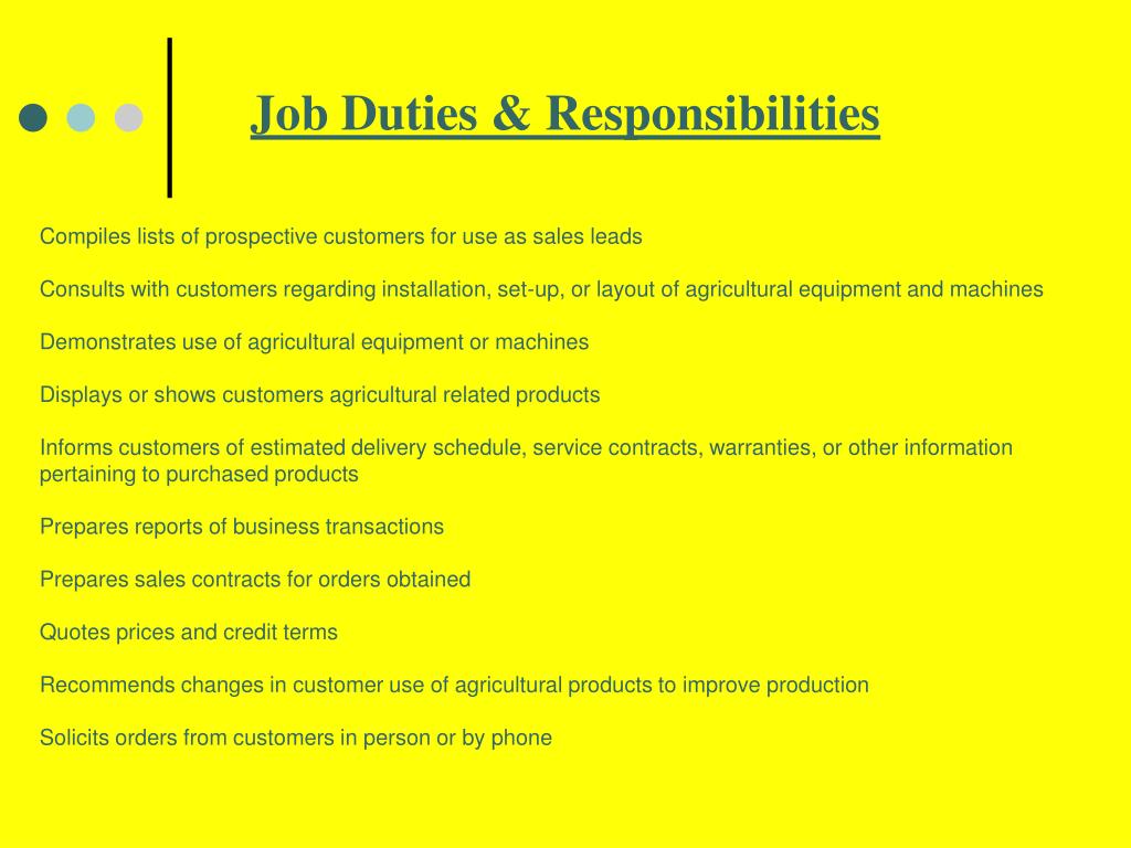 PPT Agricultural Careers Agricultural Sales Representative PowerPoint