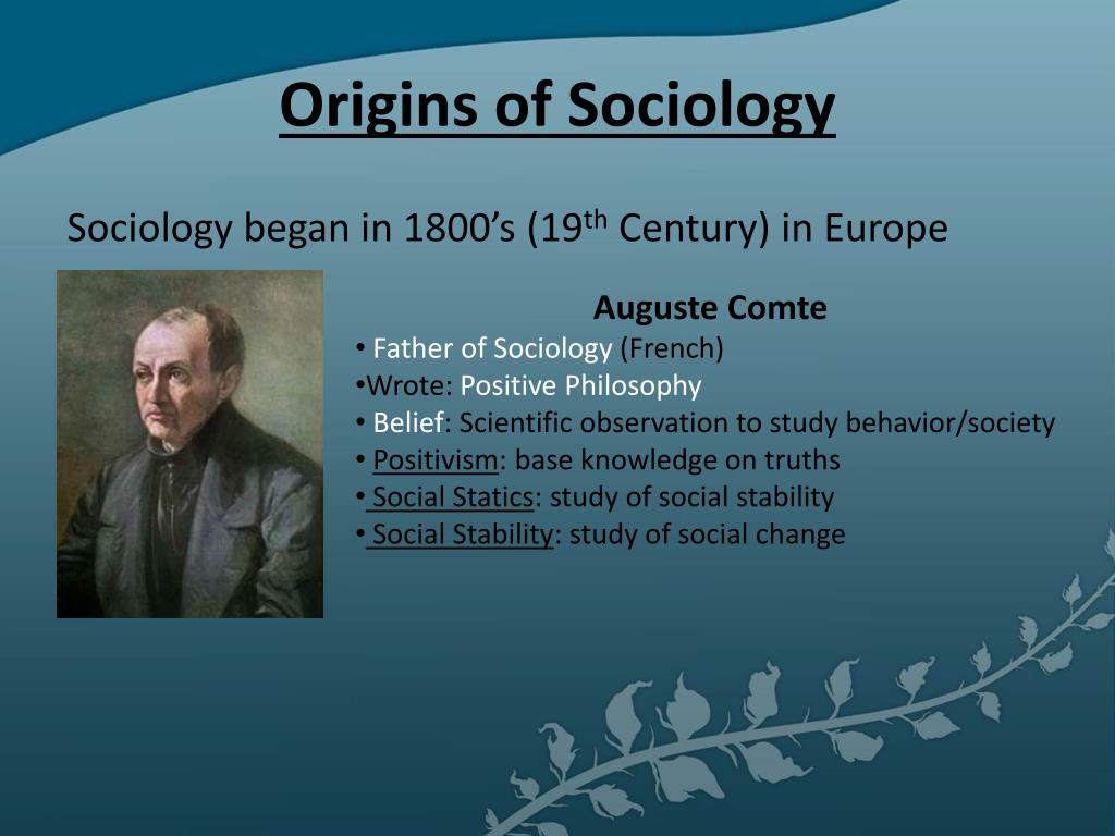 origin of sociology assignment