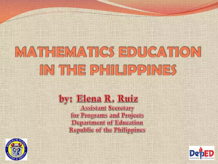 thesis title in mathematics education in the philippines pdf