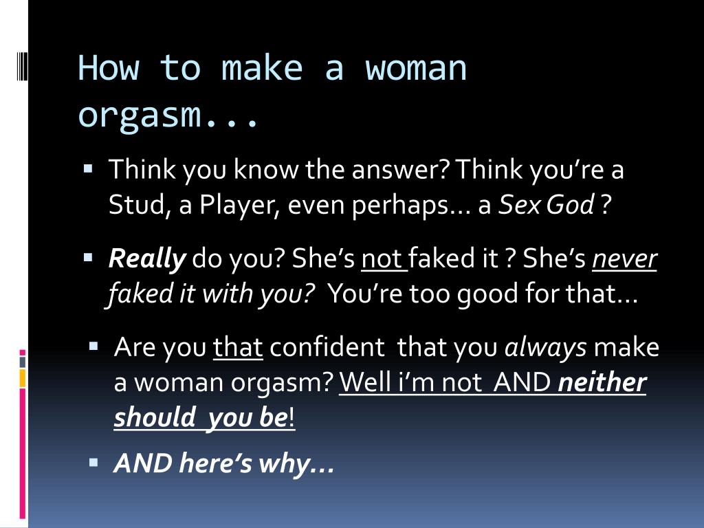PPT - to make a woman orgasm.. picture