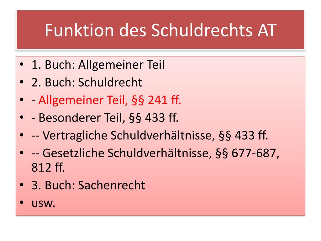 Schuldrecht At Die Fälle PPT - Schuldrecht Allgemeiner Teil Wintersemester 2011/12 PowerPoint
