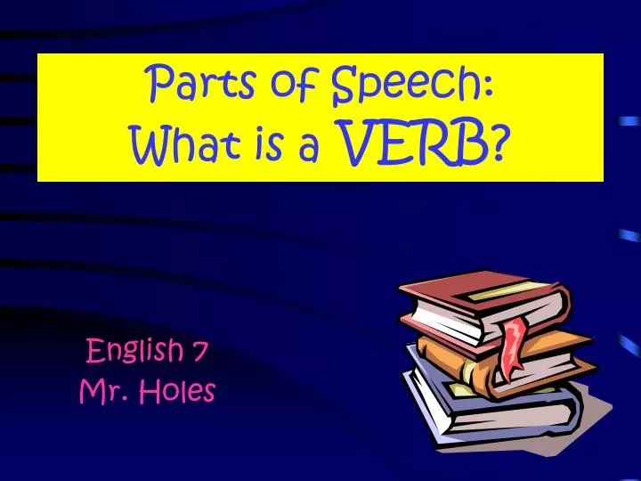 parts of speech what is a verb n.