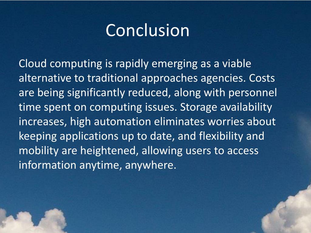 conclusion for cloud computing presentation