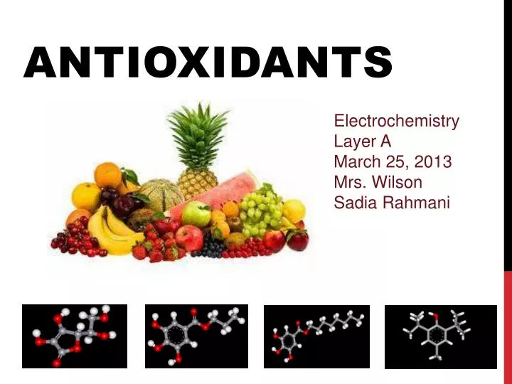 antioxidants n.