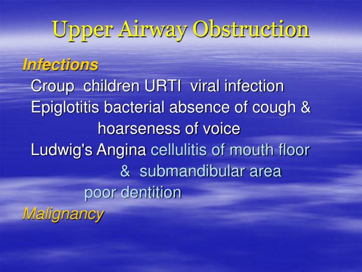 PPT - Upper Airway Obstruction PowerPoint Presentation - ID:3108356