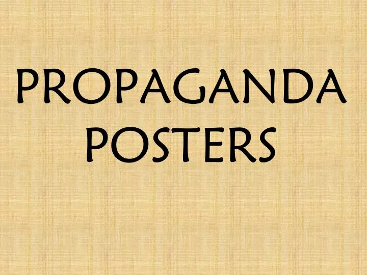propaganda posters n.