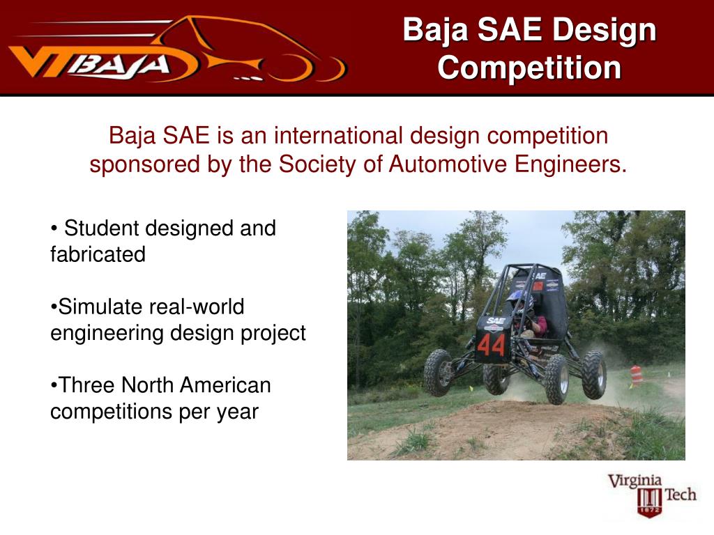 PPT Baja SAE Design Competition PowerPoint Presentation, free