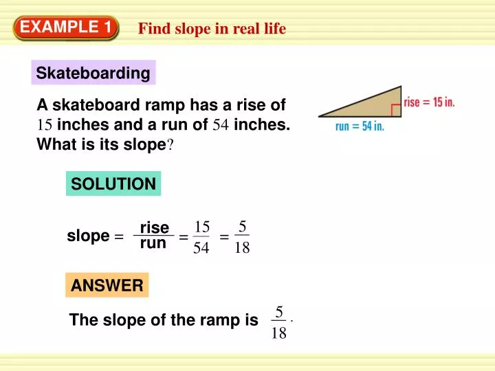 PPT Find slope in real life PowerPoint Presentation, free download
