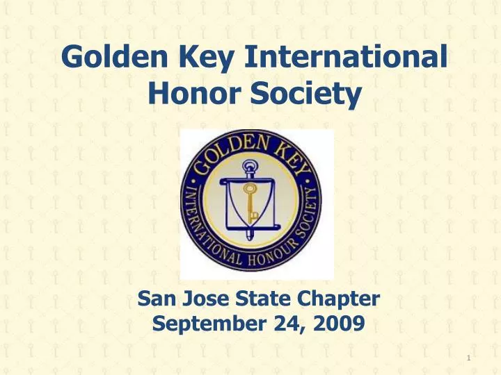 PPT Golden Key International Honor Society PowerPoint Presentation, free download ID3111861