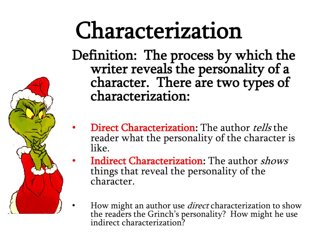 literary definition characterization
