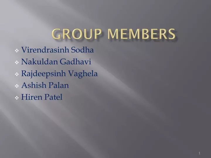 group members n.