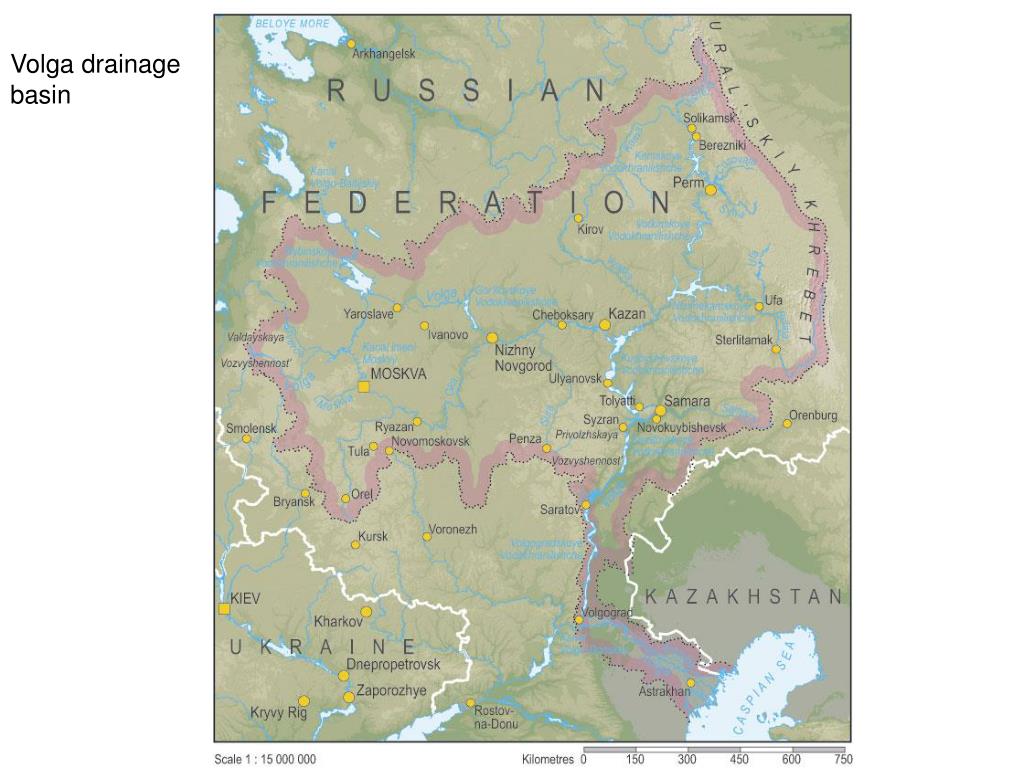 Volga Ural basin Map.