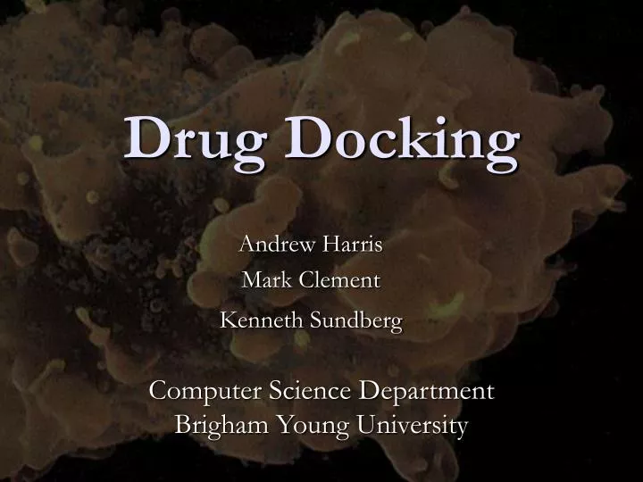 drug docking n.