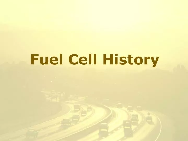 fuel cell history n.