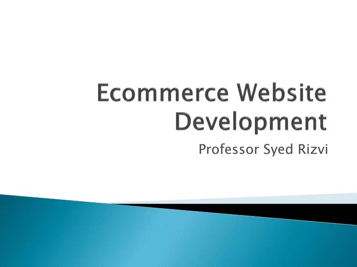 ecommerce website development n.