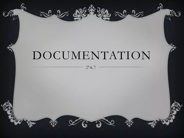 documentation n.