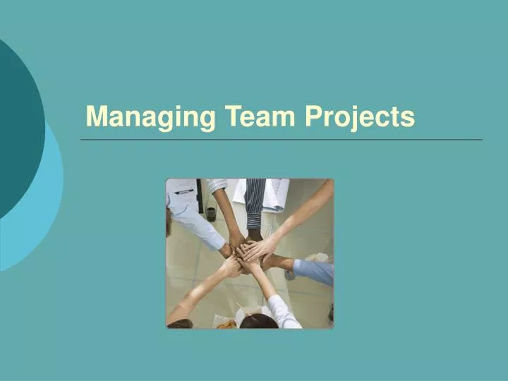 managing team projects n.
