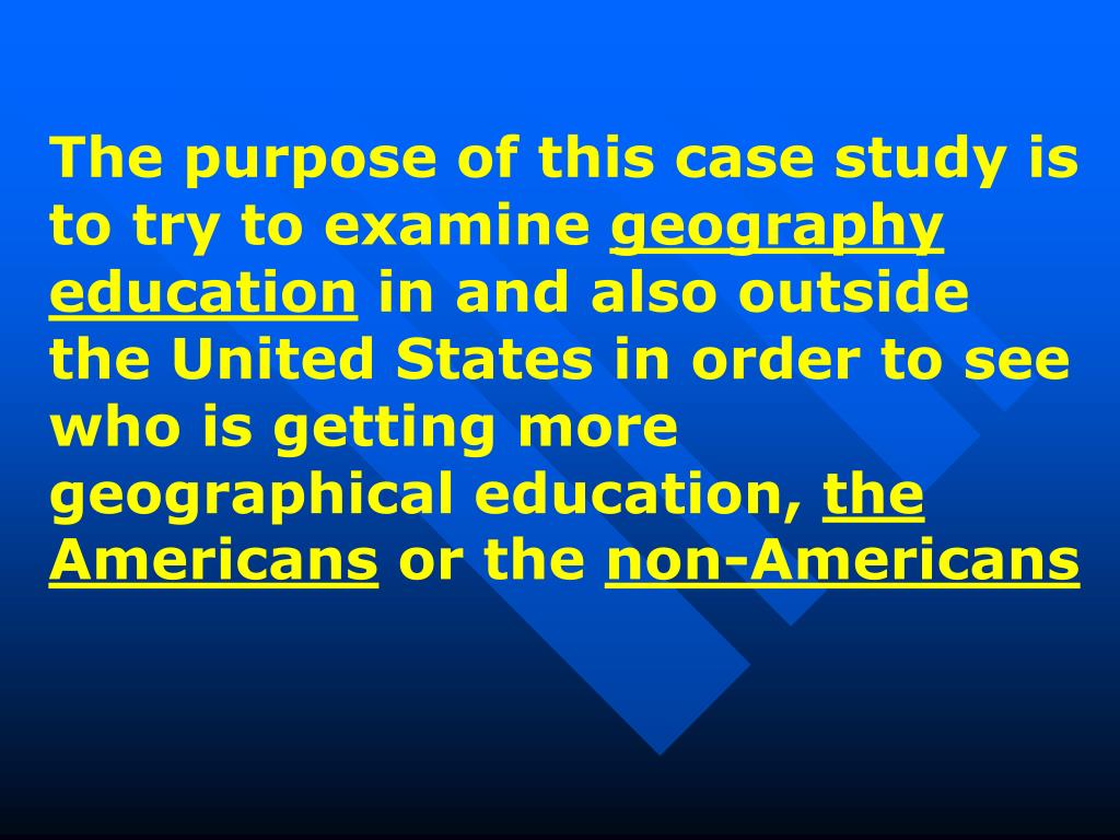 PPT Geography Education in the United States and Abroad a Case Study