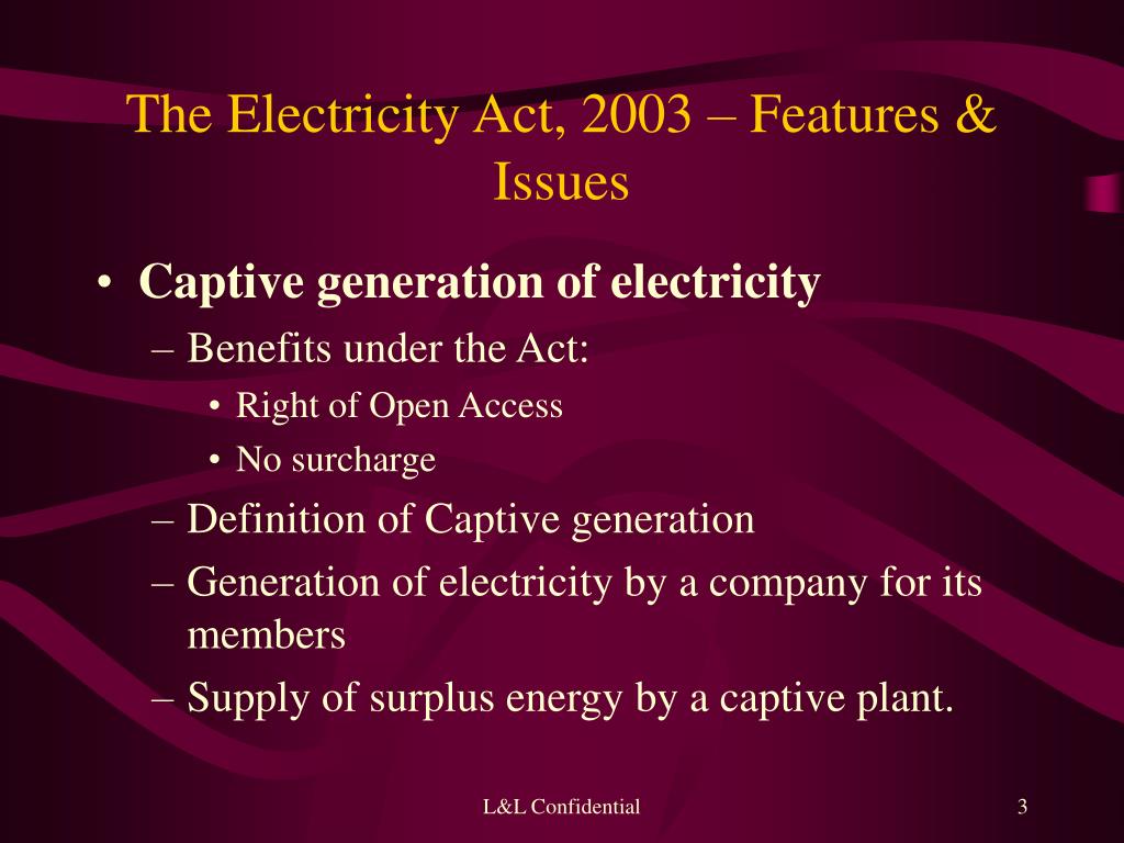 PPT Power Line Conference Review of Electricity Act, 2003 Mohit Saraf