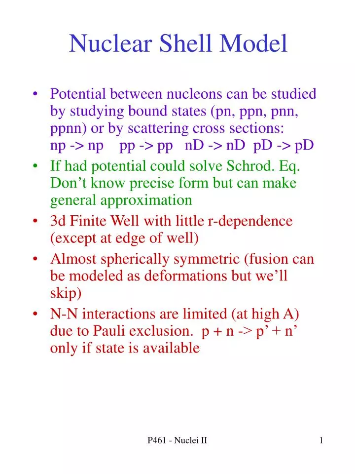 nuclear physics lectures ppt