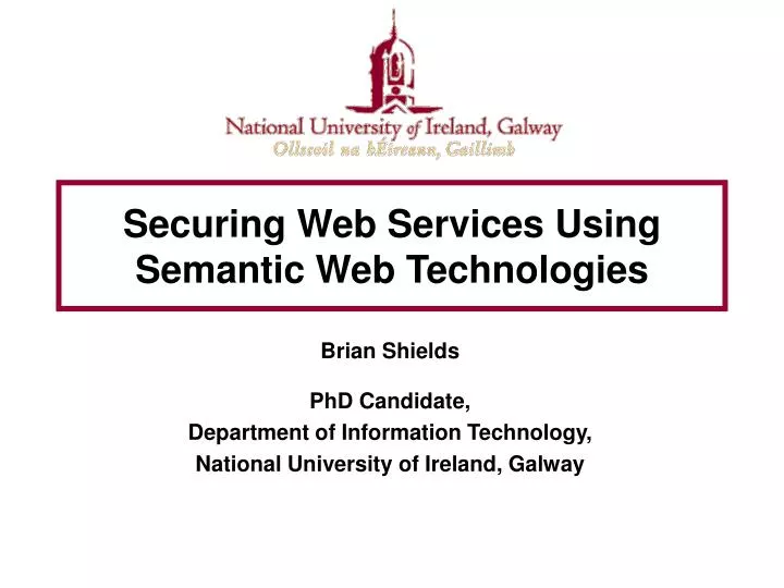 Research paper on semantic web services