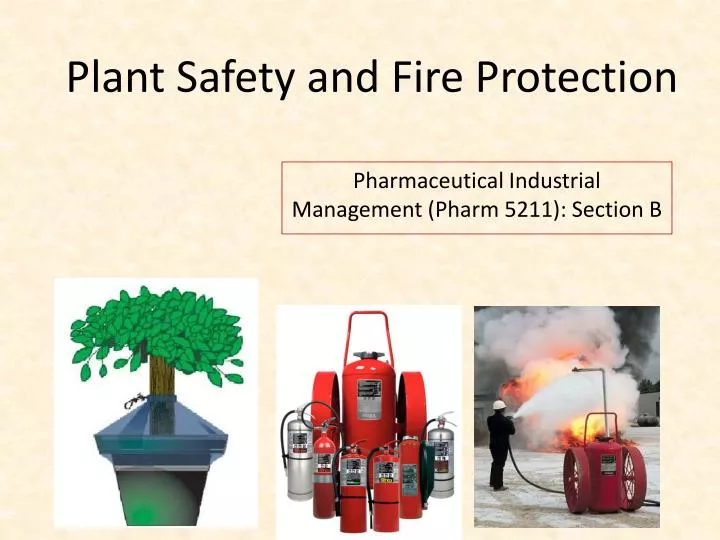 plant safety and fire protection n.