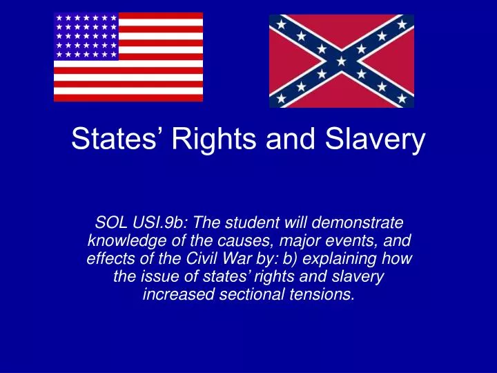 political causes of the civil war states rights examples