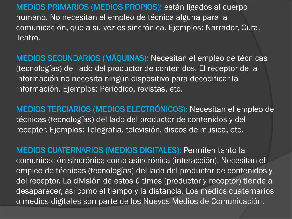 PPT - MEDIOS DE COMUNICACIÓN PowerPoint Presentation, free download -  ID:3119359