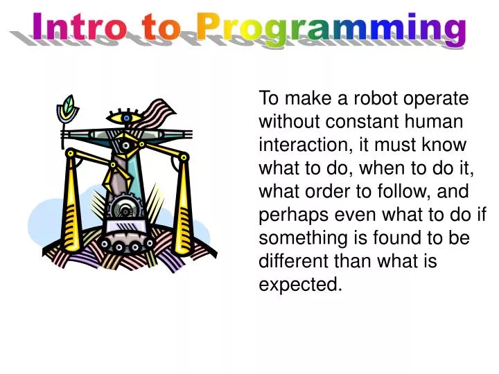PPT - Intro to Programming PowerPoint Presentation, free download - ID ...