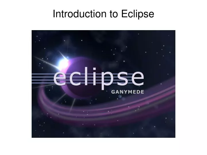 introduction to eclipse n.