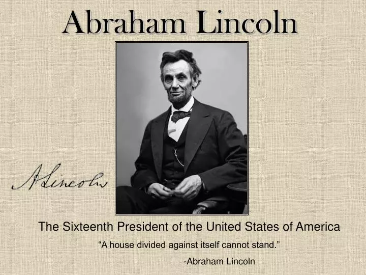 abraham lincoln biography ppt