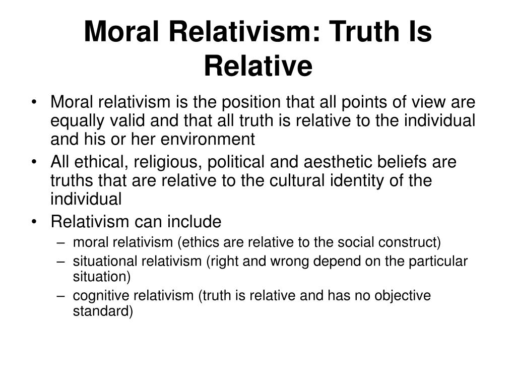 moral relativism meaning essay