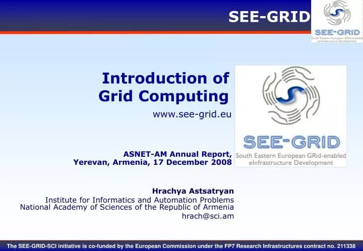 PPT - Introduction of Grid Computing PowerPoint Presentation, free ...