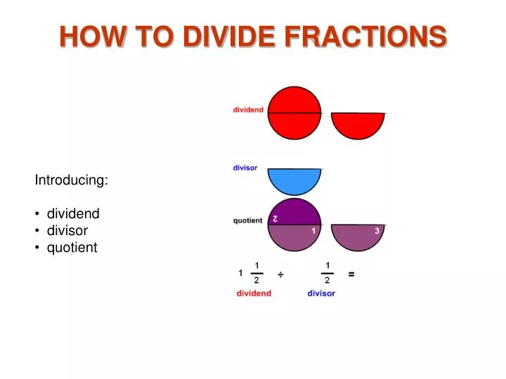 how to divide fractions n.
