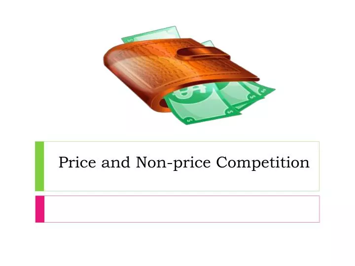 price and non price competition n.