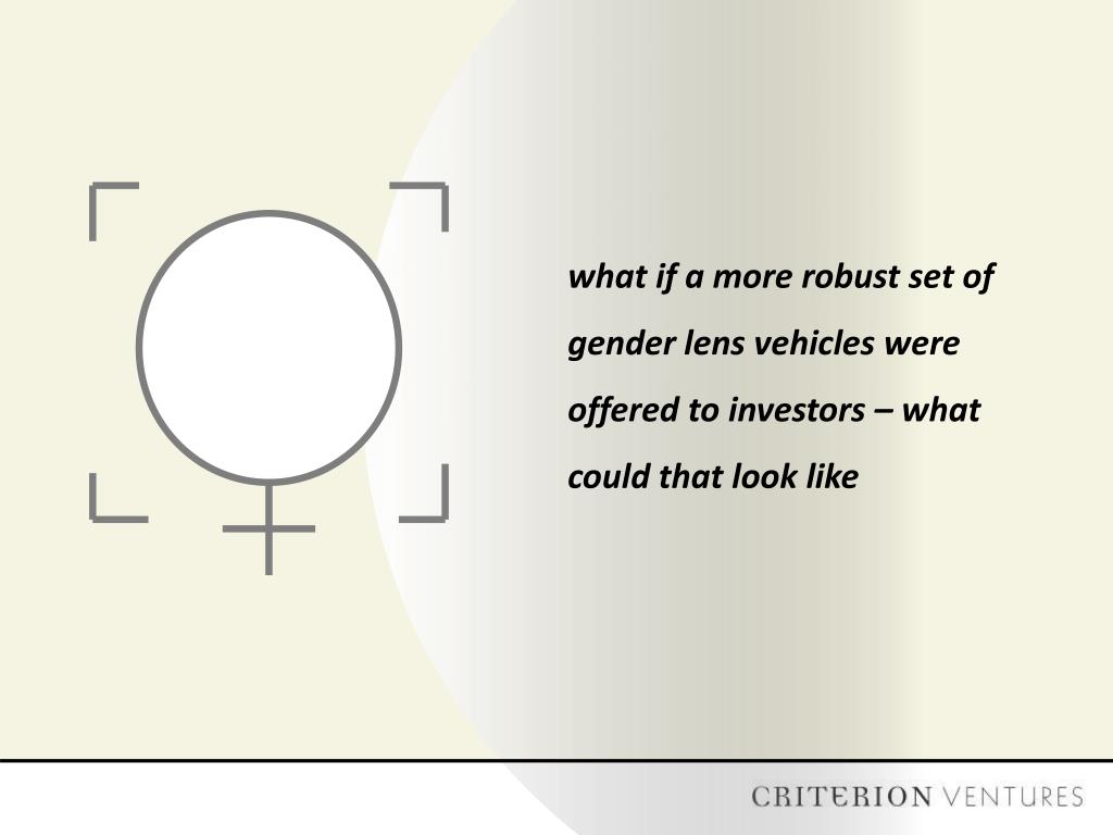 PPT - Women Effect Investments Initiative Bringing a Gender Lens to ...