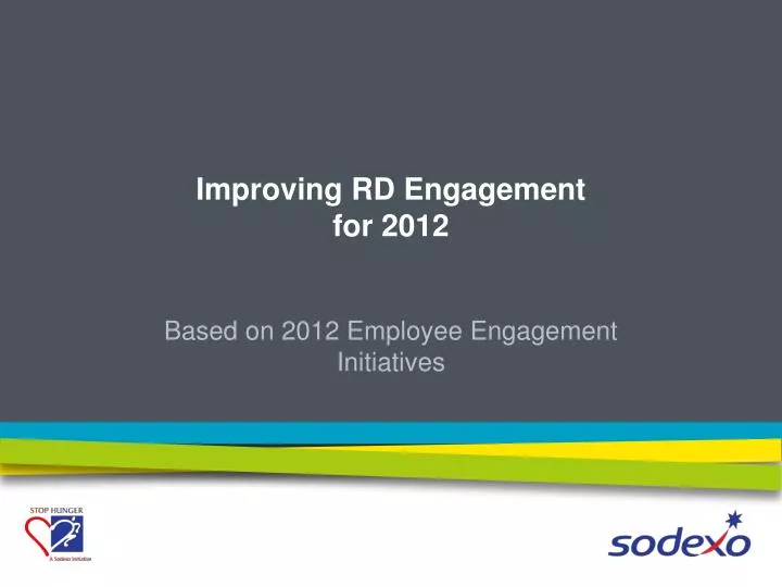 improving rd engagement for 2012 n.