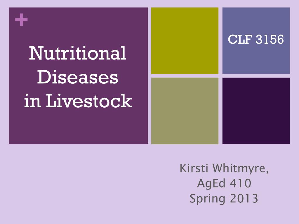 PPT - Nutritional Diseases in Livestock PowerPoint Presentation, free  download - ID:3124720