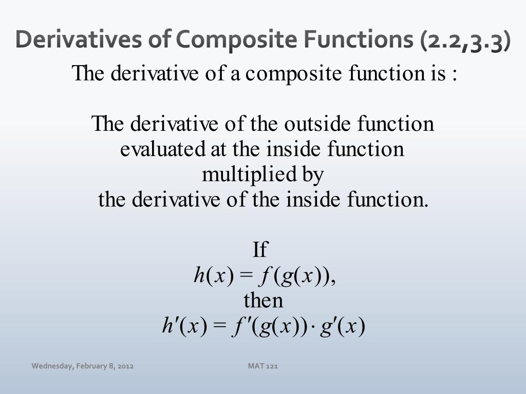 PPT - Applied Calculus (MAT 121) Dr. Day Wednesday Feb 8, 2012 ...