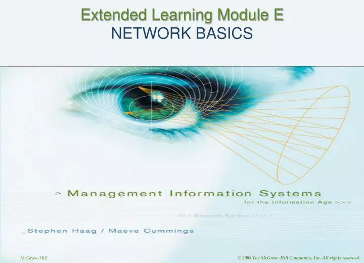 PPT - Extended Learning Module E NETWORK BASICS PowerPoint Presentation ...