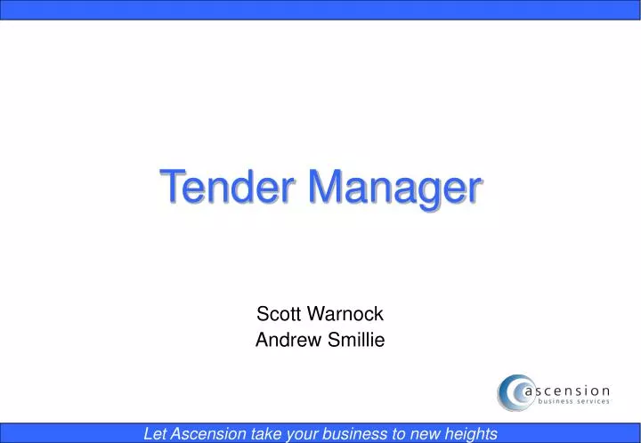 technipfmc tender manager